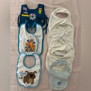 Set of eight (8) baby bibs